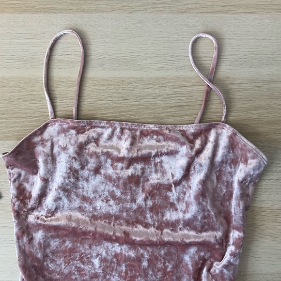 Pink Velvet Bodysuit - Picture 4 of 6